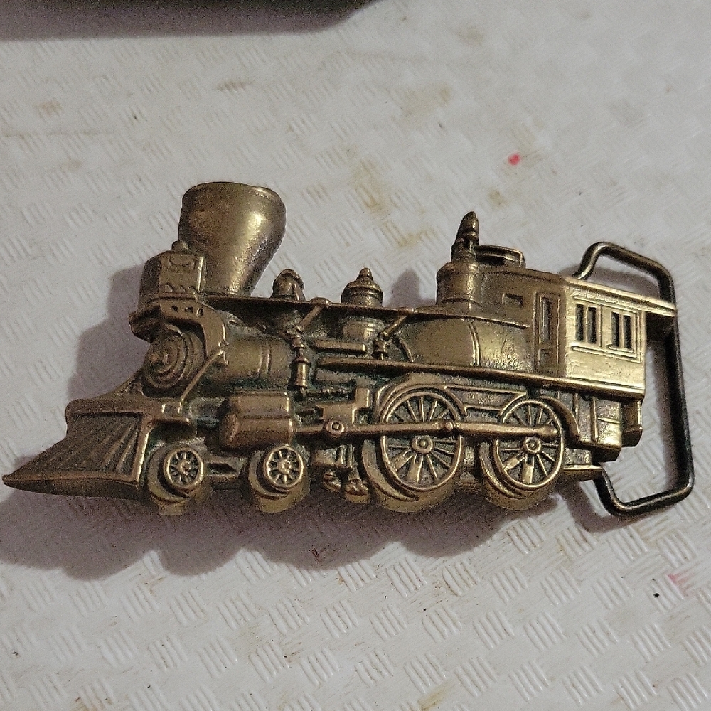 Vintage Train Belt Buckle